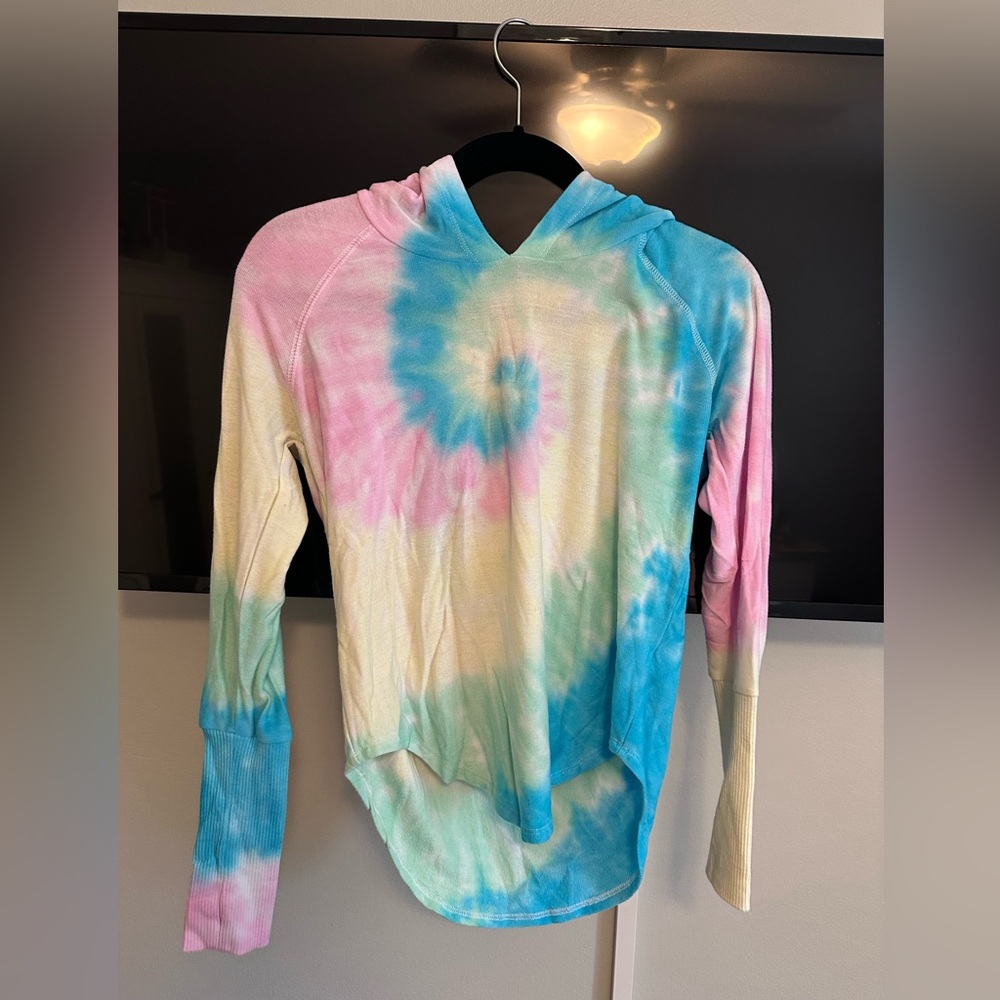 Chaser colorful tie dye pullover hoodie